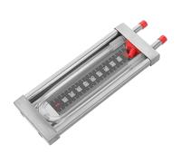 INOOMP Manomètre Différentiel U en Acier Inoxydable Compact pour Mesure de Pression D'eau et Gaz Tube en U Argenté, pour Test de Pression sur Conduites