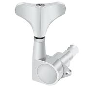 INOOMP Mécaniques de Basse en Alliage de Zinc, 2r2l Chevilles D’accordage Scellées Argentées, Pièces Détachées pour Guitare Basse, Accessoires de Remplacement pour Accordeur, Usage