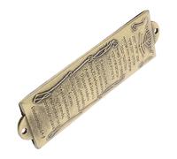 INOOMP Mezouza en Métal pour Maison, Ornement Religieux Lettres Hébraïques, Décoration Murale et Pilier de Portail, Présent de Crémaillère