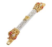 INOOMP Mezuzah Métal Religieux avec Parchemin Casher pour Porte Juive Décoration Bénédiction Maison Ornement Sacré Léger et Lisse Souvenir Perte de Mère