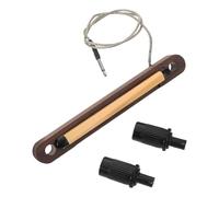INOOMP Micro Chevalet Piézo pour Basse Acoustique 6 Cordes avec Prise Jack 2,5 Mm, Sillet en Bois pour Son Clair, Transducteur Guitare Acoustique, Accessoire Ampli Guitare, Remplacement