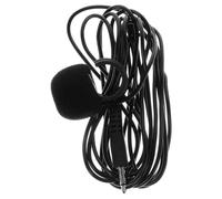 INOOMP Microphone Micro-Cravate Noir Haute Sensibilité pour Flûte et Harmonica avec Câble 1,5m Compatible Amplificateur pour Répétitions Quotidiennes