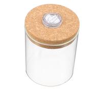 INOOMP Mini Aquarium en Verre Borosilicate Cylindrique Transparent LED Intégrée, Micro-Paysage DIY Écologie pour Plantes, Aquarium Décoratif Polyvalent pour Bureau Et Intérieur,