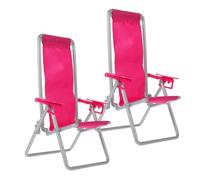 INOOMP Mini Chaise Longue Pliable de Plage pour Décoration de Maison Accessoire de Simulation Chaise Inclinable pour Jardin et Photographie