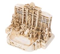 INOOMP Mini-modèle Résine Fontaine de Trevi 1 Pièce, Décoration de Bureau Miniature Église Rome, Souvenir de Voyage, Ornement Table Artisanat Vintage pour Maison et Hôtel