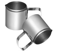 INOOMP Mini Pot à Lait en Acier Inoxydable 57ml, 2 Pièces, Capacité Modérée Versement Pratique, Design Simple et Moderne, pour Hôtels et Cuisines