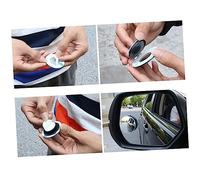 INOOMP Miroir Voiture Petit Rond Sans Cadre Miroir Rétroviseur Large Champ Buée Étanche Accessoire Ajustable pour Portes de Véhicules et Camions