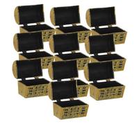 INOOMP Modèle de Boîte aux Miniatures 10Pcs Décoration de Fête Plastique Coffres à pour Garçon et Décoration de Table de Fête Coffres de Rangement Vintage