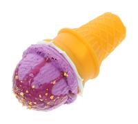INOOMP Modèle de Crème Glacée Réaliste en PU Réutilisable pour Décoration de Table à Dessert et Accessoires de Photographie pour Fêtes et Anniversaires