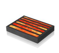 INOOMP Moule à Lingots de Graphite pour Moulage Métal Fusion, Moule en Graphite Solide à Six Rainures, Résistant la Déformation, pour L'Éducation Scientifique Tests Métallurgiques