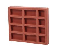 INOOMP Moule à Mini-Briques en Silicone Flexible pour DIY, Haute Élasticité et Réutilisable, 8 Briques Longues et 4 Briques Carrées, pour Activités en Famille et Bac à Sable
