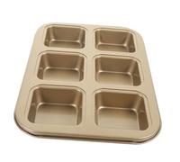 INOOMP Moule à Mini Carré Antiadhésif Cavités Résistant Chaleur pour Muffins et Gâteaux Moule de Cuisson Pratique pour Boulangerie et Maison