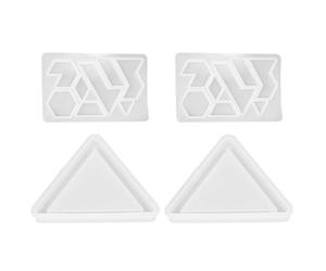 INOOMP Moule à Puzzle en Silicone pour DIY et Loisirs Créatifs, Facile à Nettoyer, Réutilisable, 2 Sets pour Fabrication de Puzzles Soi-même