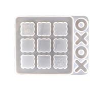 INOOMP Moule en Silicone pour Jeu d'Échecs et Moulage Époxy DIY, Flexible et Solide, Surface Lisse Anti-Adhésive, pour Loisirs Créatifs en Famille et Activités