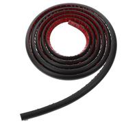 INOOMP Moulure Autocollante Quart de Rond en PVC Flexible 3 Mètres pour Finitions d'Angles et Marches d'Escaliers, Compatible Aménagements Intérieurs Noir