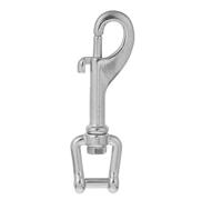 INOOMP Mousqueton Pivotant Inoxydable 316 en Acier Inoxydable, Clip de Plongée Résistant la Corrosion, Léger, Gestion D'équipement en Navigation