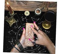 INOOMP Nappe Tarot Divination et Accessoire pour Tirage de Cartes Nappe de Voyance Portable pour Jeux Ésotériques et