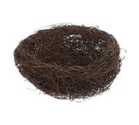 INOOMP Nid Oiseau Rotin Tressé Fait Main Décor Naturel pour Jardin Bureau et Photographe Nid Artificiel Polyvalent pour Petits Oiseaux et Ornements