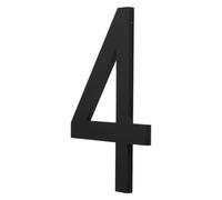 INOOMP Numéros de Maison Adhésifs en Acrylique Noir 3d, Étanches et Haute Visibilité, pour Porte D'entrée et Boîte aux Lettres Extérieure
