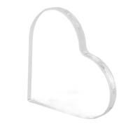 INOOMP Objet Déco Cœur en Acrylique Transparent, Support DIY Réutilisable | Surface Lisse, Bords Nets, Base Vierge, pour Écriture, Signalétique Mariage, Présents D’anniversaire
