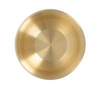 INOOMP Ornement de Corne D'abondance en Cuivre Motif Sculpté Classique, Décoration de Bureau Élégante pour Anniversaire et Centres Commerciaux, Couleur Or Brillante
