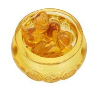 INOOMP Ornement Feng Shui en Cristal Or pour Décoration de Bureau et Salon, Travail Soigné, Facile à Exposer, pour Chambre à Coucher ou Espace Intérieur