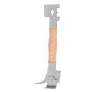 INOOMP Outil Multifonction pour Apiculteur, Grattoir à Propolis, Équipement D'apiculture, Séparateur de Cadre, Poignée en Bois, Outil à Main pour Apiculteur, Équipement D'entretien de La