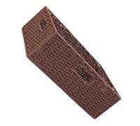 INOOMP Panier de Rangement Tressé Marron Fait Main, Petite Taille avec Poignée, Panier Décoratif Maison, Coffre de Rangement Multifonctionnel pour Linge, Jouets et Accessoires,
