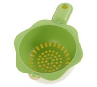 INOOMP Panier Égouttoir D'évier Cuisine à Double Couche Poignée Fleurie, Passoire Alimentaire en Pp et Pet, Organiseur Compact pour Fruits et Légumes
