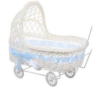 INOOMP Panier Forme de Chariot Tressé pour Fête de Décoration Chic et pour Événements et Souvenirs Bleu
