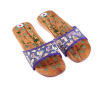 INOOMP Pantoufles de Massage Magnétiques Présent Santé en Pu et Bois Taille 38 pour Soulager la Fatigue et Promouvoir la Circulation Sanguine pour Famille et Amis