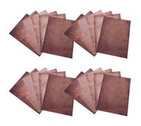 INOOMP Papier à Lettres Ancien Ligné Vintage 48 Feuilles Recto Verso Format Lettre Brun Épais Lisse pour Écriture, Invitations, Projets Créatifs et Correspondance Rétro