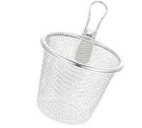 INOOMP Passoire à Nouilles en Acier Inoxydable Perforée pour Cuisson et Friture, Panier Égouttoir Suspendu pour Légumes et Pâtes, Usage Maison et Professionnel