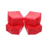 INOOMP Patins Installer Caoutchouc Rouge en Stabilisateurs D'échelle 4pcs Antidérapante Facile à pour Tâches D'ingénierie Électrique et Usage Professionnel