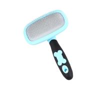 INOOMP Peigne de Toilettage pour Animaux Rotatif Taille L Bleue Peigne Massant et Nettoyant pour Chien et Chat Élimine les Poils Morts et Démêles Outil Confortable