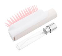 INOOMP Peigne Spray Portable Réduit L'électricité Statique avec Réservoir Intégré 10ml, Brosse Démêlante en Plastique à Poils Doux Voyages et Matins Chargés