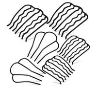 INOOMP Peignes Latéraux En Métal 6 Pièces Petits Peignes Pour Femmes Tailles 1, 2 Et 3 Multifonction Coiffure Chignon Dactiles