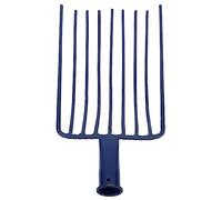 INOOMP Pelle à Charbon en Acier 9 Dents Multifonction pour Jardin Et Barbecue, Râteau à Pierre sans Manche, Outil Flexible Et Solide pour Jardinage