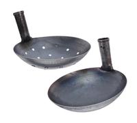INOOMP Pelle en Fer pour Nettoyage de Boue et Tamisage de Litière ou Engrais, 2 Pièces, Outil Multifonction pour Extérieur et Activités de Plage