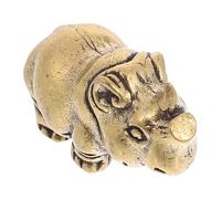 INOOMP Pendentif Décoration Créative Rhinocéros en Laiton Or Porte-clés et Collectible pour Bureau ou Décoration D'étude la Maison