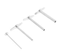 INOOMP Perforateurs de Bouchons en Caoutchouc 4 Pièces, Outil de Perçage pour Bouchons de Tubes à Essai, Perforatrice Manuelle pour Laboratoire Éducatif, Compatible Expériences