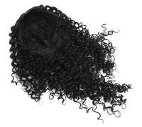 INOOMP Perruque Synthétique Bouclée Ondulée avec Bordure Style Vague Eau Naturelle pour Femmes Noires Confortable et Chic Adaptée Fêtes et Cosplay