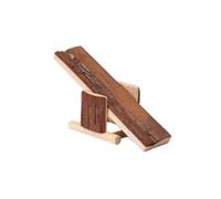 INOOMP Petit Ensemble De Jeu pour Animaux De Compagnie Balançoire en Bois pour Hamster Souris Écureuil Jouets À Mâcher Naturels Mini Maison Décorative Cachette Cage Accessoire