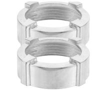 INOOMP Pièces de Rechange pour Hachoir à Viande Lot de 2 Écrous en Acier Inoxydable Bague Filetée pour Grilles de Hachoir Accessoires pour Usage Domestique