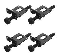 INOOMP Pieds de Meubles en Fer Noir Niveauurs Réglables 4pcs Vis de Réglage Facile pour Éliminer L'instabilité pour Tables, Armoires et Canapés