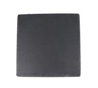INOOMP Pierre à griller pour steak - Plaque de cuisson en pierre de style coréen 25 x 25 cm - Planche à sushi carrée - Plaque de cuisson en naturelle antiadhésive pour barbecue familial en
