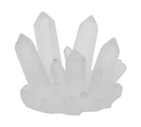 INOOMP Pierre de Cristal Artificielle pour Aquarium Grosse Taille Blanche en Résine, Décor Paysager Hivernal Sécurisé pour Poissons Betta, Ornement Décoratif Polyvalent pour Aquarium,