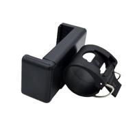 INOOMP Pince pour Téléphone Trépied Réglable ABS Noire | Adaptateur Léger et Portable, Fixation Ferme, Usage Selfie Stick et Trépied, pour Téléphone