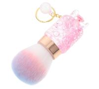 INOOMP Pinceau à Poudre Cosmétique Rose Portable, Brosse Exfoliante Multi-usage pour Ongles, Nettoyeur de Poussière D'ongles, Manche Ergonomique, Accessoire Léger pour Manucure
