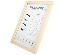 INOOMP Planche D'affichage pour Extensions de Cils 2ème Modèle Support Compact et Portable Guide des Styles de Faux Cils pour Salon de Beauté Affiche Artistique Professionnelle